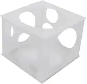 Generic 11 Holes Balloon Sizer Box, Foldable Plastic Measure Box for Birthday Party Wedding, Balloon Decorations, Balloon Arches, 30x30cm