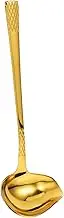JECOMPRIS Gravy Ladle Drizzle Spoon Stainless Steel Saucier Sauce Soup Spoon for Spooning Gravies and Sauces Gravy Spoon Sauce Ladle