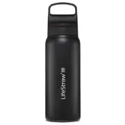 LifeStraw Go 2.0 - 700ml Stainless Steel Water Filter Bottle - Black