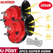 Loud 300DB 12V Car Truck Snail Horn Air Horns Raging Sound Red Electric Boat (for: Daihatsu)