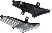 Turn Signal Light Dynamic LED Side Marker Lights Car Turn Signal Blinker Indicator Lamps 2PIECE For Cayenne 957 2007 2008 2009 2010 OEM 95563103610 95563103510 Turn Signal(Smoked)
