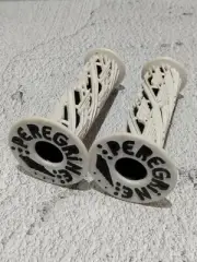 NOS Vtg White Peregrine Grips Old School BMX Haro Redline Kuwahara GT Skyway CW