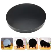 Obsidian Divining Mirror Circle Scrying Household Office Mirrors Mini