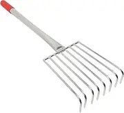 Alasum Hand Rake Garden Tool Gardening Leaf Rakes for Lawns Heavy Duty Lawn Sweeper Garden Leaves Beach Supplies Soil Loosening Tool Beach Accessories Stainless Steel
