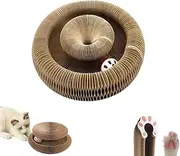 Kitty Kurlz, Kitty Kurlz Cat Toy, Accordion Cat Scratcher, Cardboard Accordion Cat Toy, Foldable Cat Accordion Toy, Magic Organ Cat Scratching Board, Interactive Scratch Pad with A Ball (1PCS)