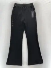 WILDFOX Belem Pant Women's Medium Pull On Flared Leg Sequin Stripe Mid Rise NWT