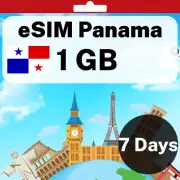 eSIM Panama - 1 GB - 7 Days - Travel eSIM | QR code activation