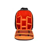 Waterproof Functional Dslr Backpack Camera Video Bag W/ Rain Cover Slr Tripod Case Pe Padded For Photographer Canon Nikon Orange
