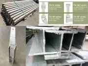 Concrete Sleepers Retaining wall plain 2350x200x75 Or 50mm Edge