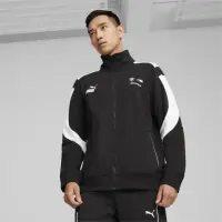 在飛比找momo購物網優惠-【PUMA】外套 男款 運動立領外套 BMW 歐規 黑白 6