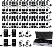 Retekess T130 Wireless Tour Guide System, Church Translation System, 64 Slot Charge Case, 4 Transmitter, 60 Receiver, for Church, Training, Translator