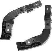 X AUTOHAUX 1 Pair Bumper Brackets Support Fender Cover Compatible for Hyundai Elantra 2008 2009 2010, Durable Plastic Black Front Left Right Side