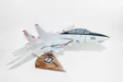 VF-211 Checkmates F-14 Model, 1/42 (18") Scale, Mahogany, Navy, Fighter