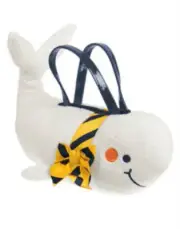 Gymboree Cape Cod Cutie White WHALE Plush Toy Purse Bag 4 5 6 7 8 10 Girls NWT