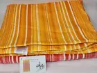 (2) Sky Ombre Stripe Large Beach Towels 40" x 70" , Orange/Pink/Yellow &White