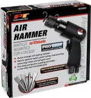 Air Hammer With 4 Chisels Performance Tool M550DB 2-5/8 Inch Stroke 4500 BPM