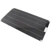 Monocrystalline 100W Black Solar Panel With Line Kit Caravan Camping Outdoor