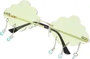 [VALICLUD] Unique Cloud Shaped Glasses Interesting Sunglasses for Men Women Lightweight Stage Props