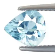 Comely 1.40ct Lulu Paraiba Blue Color Natural Apatite Mined at Brazil Pear Shape
