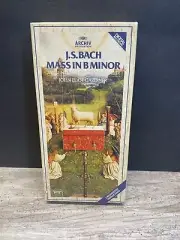 BACH Mass in B Minor Monteverdi Gardiner CASSETTE Box 1985 Archiv/Polydor SEALED