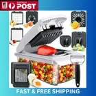 Vegetable Chopper（Upgraded), 15-In-1 Onion Chopper,Mandolin Slicer with Peeler,