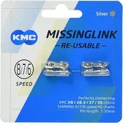 KMC 6,7,8 Speed Chains Connecting Link for 7.3 mm Size, Silver