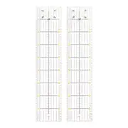 2pcs Patchwork Ruler 45x10cm Acrylic Quilting Ruler with Yellow Black Grid Lines