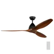 Brilliant 142cm X-Large Windhaven Indoor/Outdoor ABS Timber Look DC Ceiling Fan with Remote