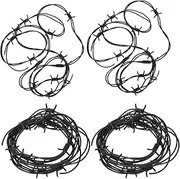 JOINPAYA 4Pcs Fake Rusted Halloween Prop Garland Lightweight Wire Decoration for Haunted Houses Parties and Themed Events Authentic Appearance Design