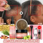 Anti-Hair Loss Oil Rosemary Hair Regrowth Oil Chebe Batana Butter Mask Amla Oil
