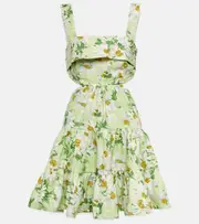 [Alemais] Alémais Astra floral cutout minidress UK 14 green
