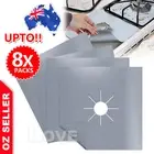 4/8 PCS Stove Top Covers Reusable Non-stick Foil Gas Burner Protector Liner