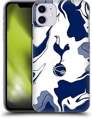 Head Case Designs Officially Licensed Tottenham Hotspur F.C. Blue And White Marble Badge Hard Back Case Compatible With Apple iPhone 11