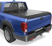 KUIPERAUTO Soft Roll Up Truck Bed Cover Compatible for 2017-2025 Honda Ridgeline w/o Roll Bar or Utility Track System | 5 FT Bed On Top 64 inch Vinyl Tonneau