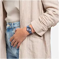 在飛比找Yahoo奇摩購物中心優惠-SWATCH SKIN 超薄系列手錶 DENIM BLUE 