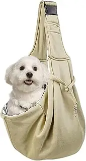 Dog Sling | Portable Puppy Pouch Carrier | Adjustable Shoulder and Chest Straps, Lightweight Pet Supplies for Travel Hiking Daily Walk Vet Visit