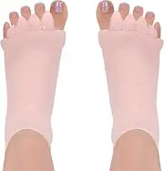 SPORCLO Toe Separator Socks, Foot Alignment Socks, Health Care Toe Spacers, Bunion Corrector, Yoga Toe Pedicure Socks