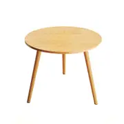 SOGA 60x60 Walnut Side Table