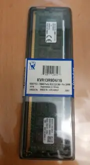 Kingston 16GB DIMM 1333MHz (PC3-10600) DDR3 SDRAM Memory (KVR13R9D4/16)