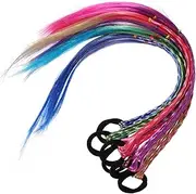 ASAKKURA 6pcs Wig Headdress Braided Wigs Ponytail Extension for Women Fake Ponytail for Synthetic Ponytail Extension Braided Wig Hair Extensions Hair Accessories