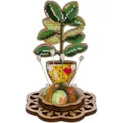 Magic Tree bead embroidery on wooden base kit FREE SHIPPING DIY pin cushion kit
