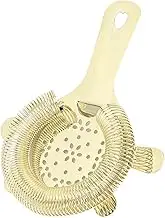 QANYEGN Stainless Steel Cocktail Strainer, Bar Strainer for Bartending, Bar Tools for Bartenders and Home Use(Gold)