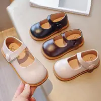 在飛比找momo購物網優惠-【橘魔法】日系娃娃圓頭皮鞋 (休閒鞋 鞋子 包鞋 女童 兒童