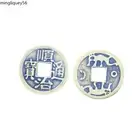 2pcs 4.3cm Feng Shui Coins Wealth Success Oriental Five Emperor Money Antique