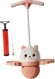 QSTDGVPW Pogo Jump Ball Bouncing Device for Kids and Adults, High Jump Equipment, Pink