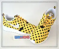 在飛比找Yahoo!奇摩拍賣優惠-Washoes Nike Roshe NM QS 黃 黑 點