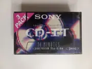 3 Pack Sony CD IT Pro 74 Type II Cassettes Tapes - Sealed but Cello Torn