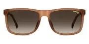 Carrera C FLEX 01/G/S 57mm Rectangle Matte Brown Sunglasses