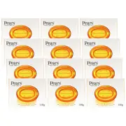 12x Pears Pure & Gentle 100g Transparent Bar Soap w/ Natural Oils Bath Cleanser