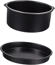 Angoily Pcs Instant Air Fryer Pan Set Non-stick Inch Pizza Plate Cake Barrel Accessory Air Fryer Accessories Set